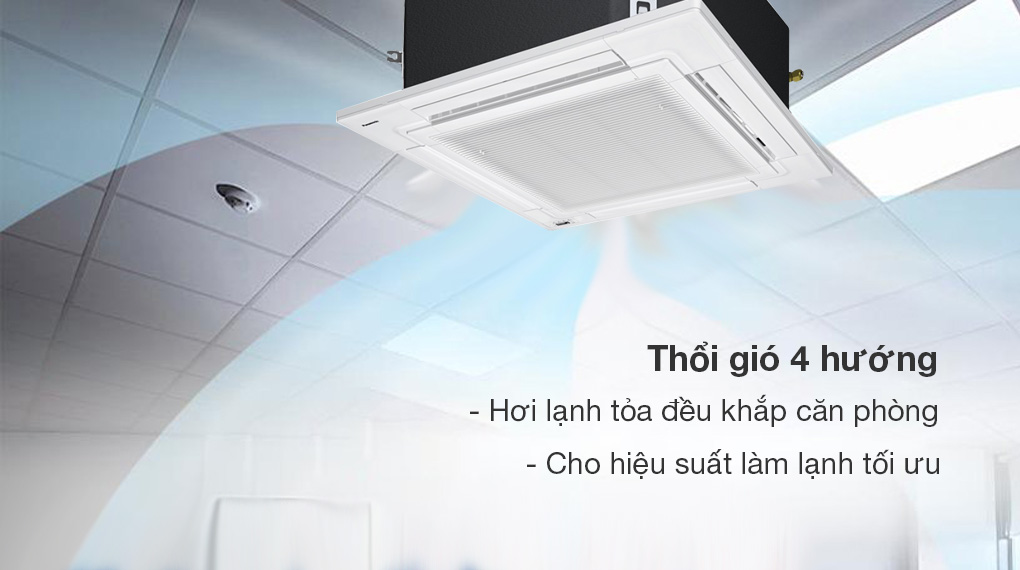 Máy lạnh âm trần Panasonic S-1821PU3H/U-18PR1H5 Máy lạnh âm trần Panasonic Inverter 2 HP S-1821PU3H/U-18PR1H5 - Thổi gió 4 hướng tỏa hơi lạnh đều khắp căn phòng, nâng cao hiệu suất hoạt động