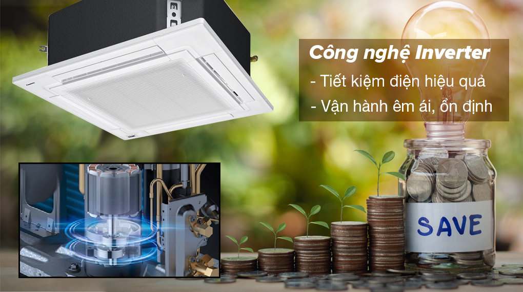 Máy lạnh âm trần Panasonic 2.5 HP S-2430PU3H/U-24PR1H5 - Công nghệ Inverter vận hành êm ái, ổn định và cho hiệu quả tiết kiệm điện đáng kể Máy lạnh âm trần Panasonic S-2430PU3H/U-24PR1H5 Máy lạnh âm trần Panasonic 2.5 HP S-2430PU3H/U-24PR1H5 - Công nghệ Inverter vận hành êm ái, ổn định và cho hiệu quả tiết kiệm điện đáng kể