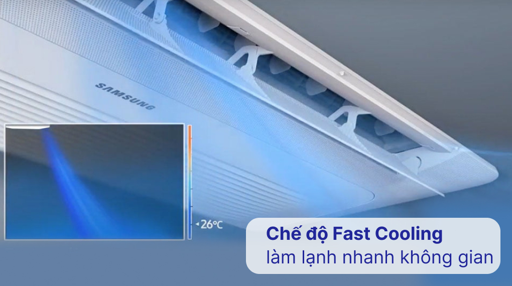Máy lạnh âm trần Samsung 2 HP AC052TN1DKC/EA Máy lạnh âm trần 1 hướng Samsung Inverter 2 HP AC052TN1DKC/EA - Công nghệ làm lạnh