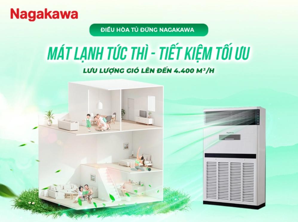 Máy lạnh tủ đứng Nagakawa 10 HP NP-C100R1T36 Máy lạnh tủ đứng Nagakawa 10 HP NP-C100R1T36