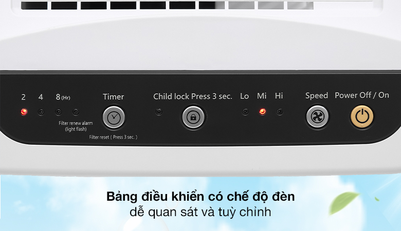 Máy lọc không khí Panasonic F-P15EHA 29W Bảng điều khiển - Máy lọc không khí Panasonic F-P15EHA