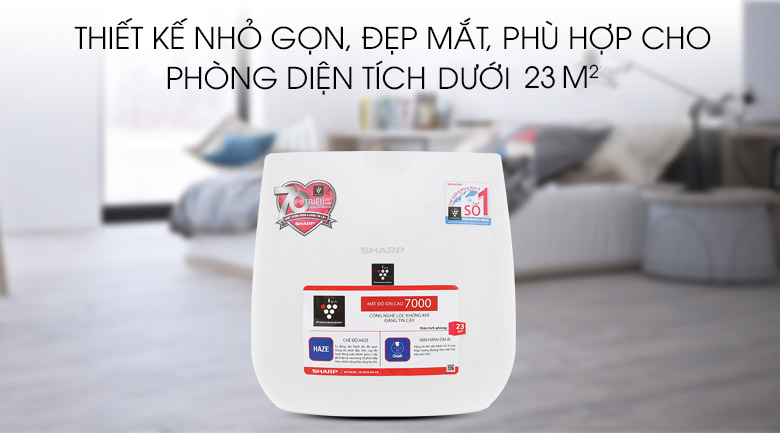 Máy lọc không khí Sharp FP-J30E-A 50W FP-J30E-A phù hợp với phòng dưới 23 m2