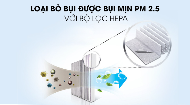Máy lọc không khí Sharp FP-J30E-A 50W Sharp FP-J30E-A có bộ lọc hepa lọc được bụi mịn PM 2.5