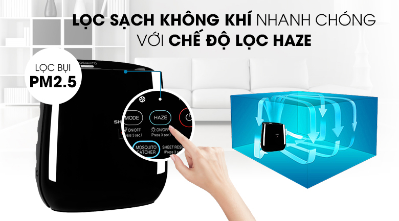 Chế độ lọc Haze - Máy lọc không khí Sharp FP-JM30V-B Chế độ lọc Haze - Máy lọc không khí Sharp FP-JM30V-B