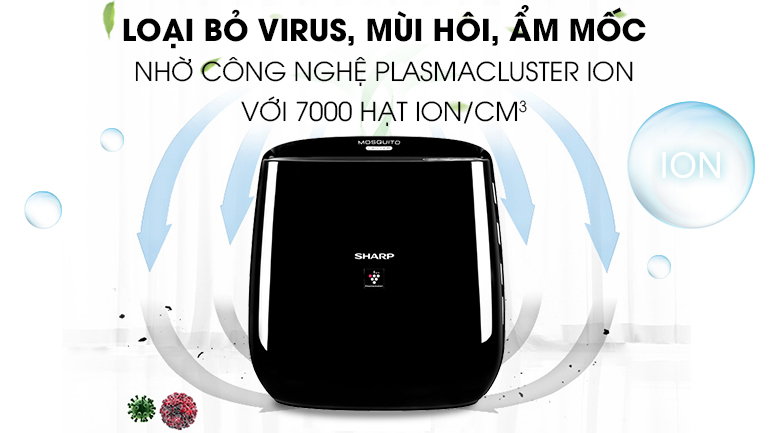 Plasmacluster ion - Máy lọc không khí Sharp FP-JM30V-B Plasmacluster ion - Máy lọc không khí Sharp FP-JM30V-B
