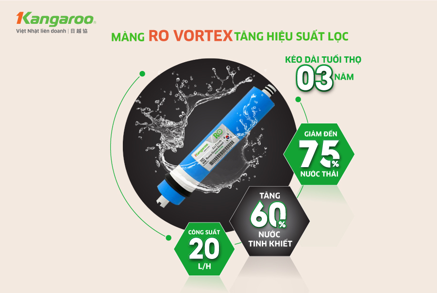 Máy lọc nước Hydrogen Kangaroo KG100HC3 Máy lọc nước Kangaroo Hydrogen KG100HC3