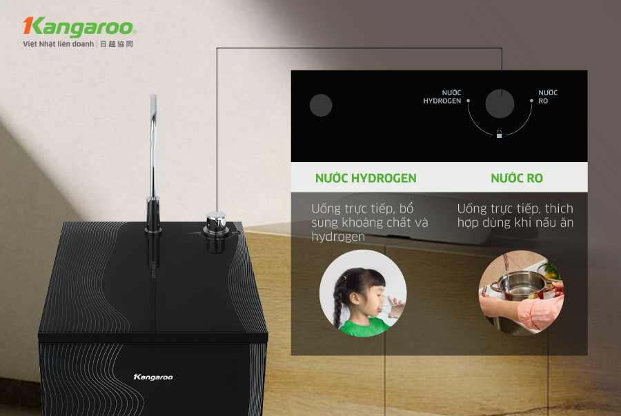 Máy lọc nước Hydrogen Kangaroo KG100HC3 Máy lọc nước Kangaroo Hydrogen KG100HC3