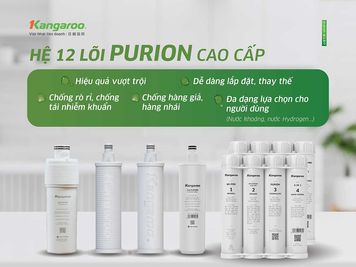 Máy lọc nước Kangaroo Hydrogen KG12S1H1 Máy lọc nước Kangaroo Hydrogen KG12S1H1