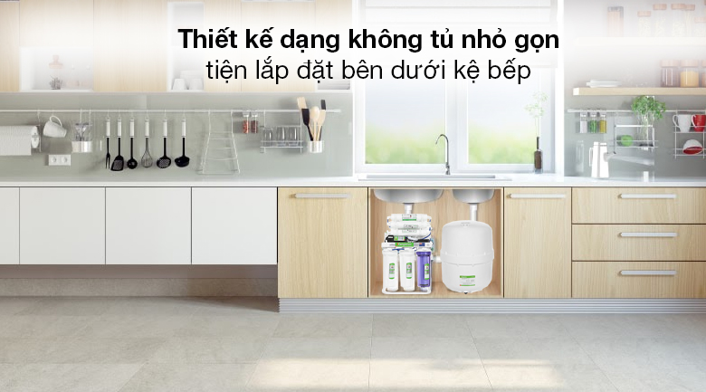 Máy lọc nước Hydrogen Kangaroo KGRP09HQ Máy lọc nước RO Kangaroo Hydrogen KGRP09HQ 9 lõi - Máy lọc nước Kangaroo thiết kế dạng không tủ nhỏ hơn 50% so với máy truyền thống