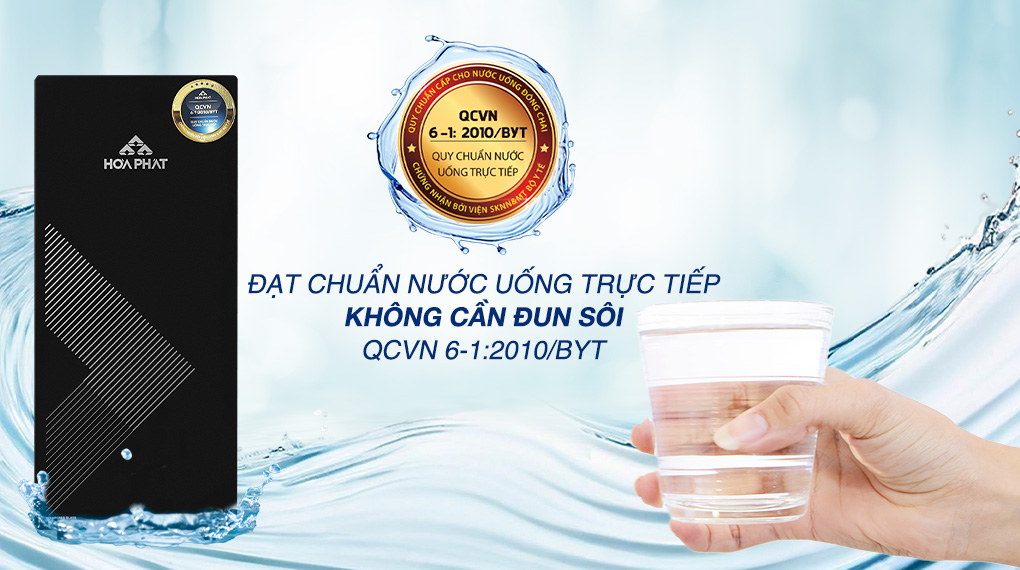 Máy lọc nước RO Hòa Phát HPU488 11 lõi Chứng nhận - Máy lọc nước RO Hòa Phát HPU488 11 lõi