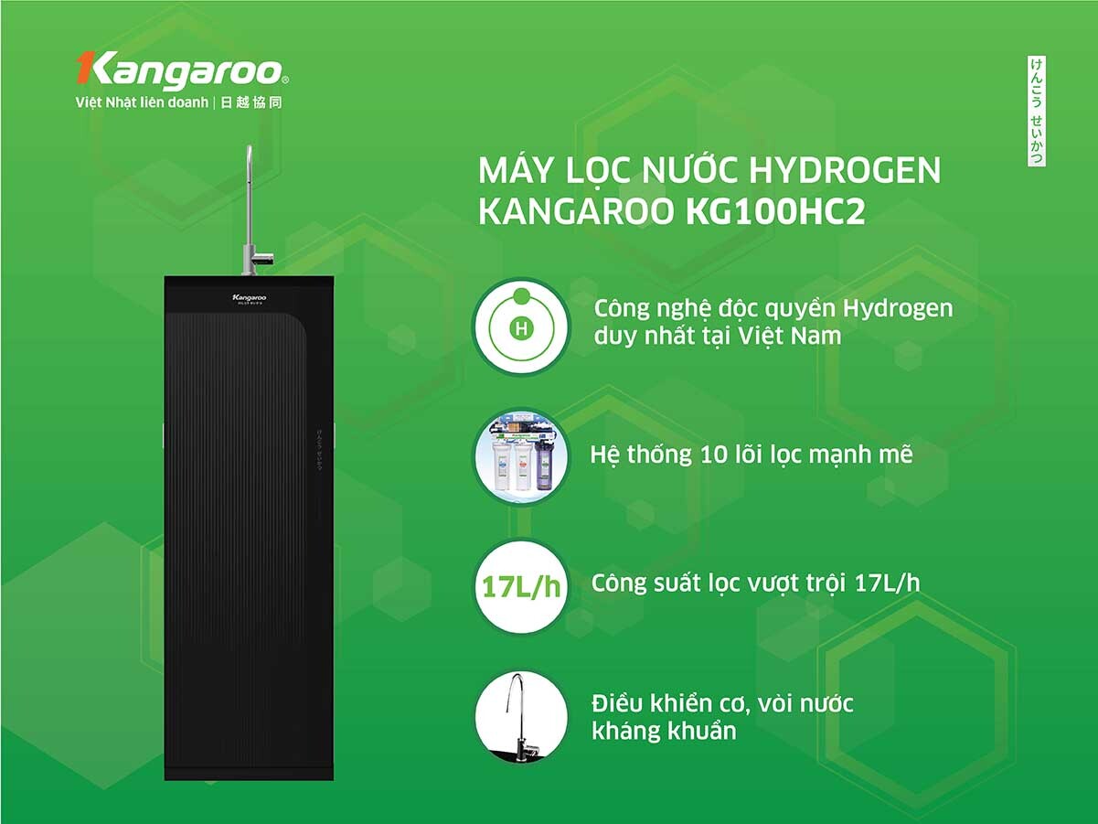 Máy lọc nước RO Kangaroo KG100HC2 Máy lọc nước RO Kangaroo KG100HC2