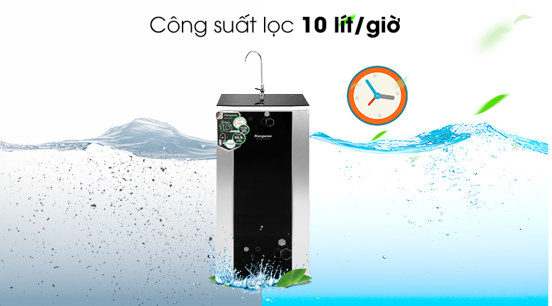 Máy lọc nước RO Kangaroo KG3500AVTU Công suất - Máy lọc nước RO Kangaroo KG3500AVTU 10 lõi