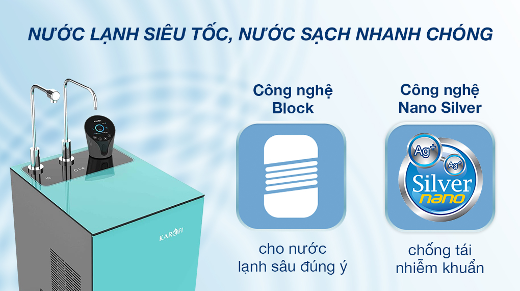Công nghệ Máy lọc nước RO nóng lạnh Karofi KAD-N91 Công nghệ