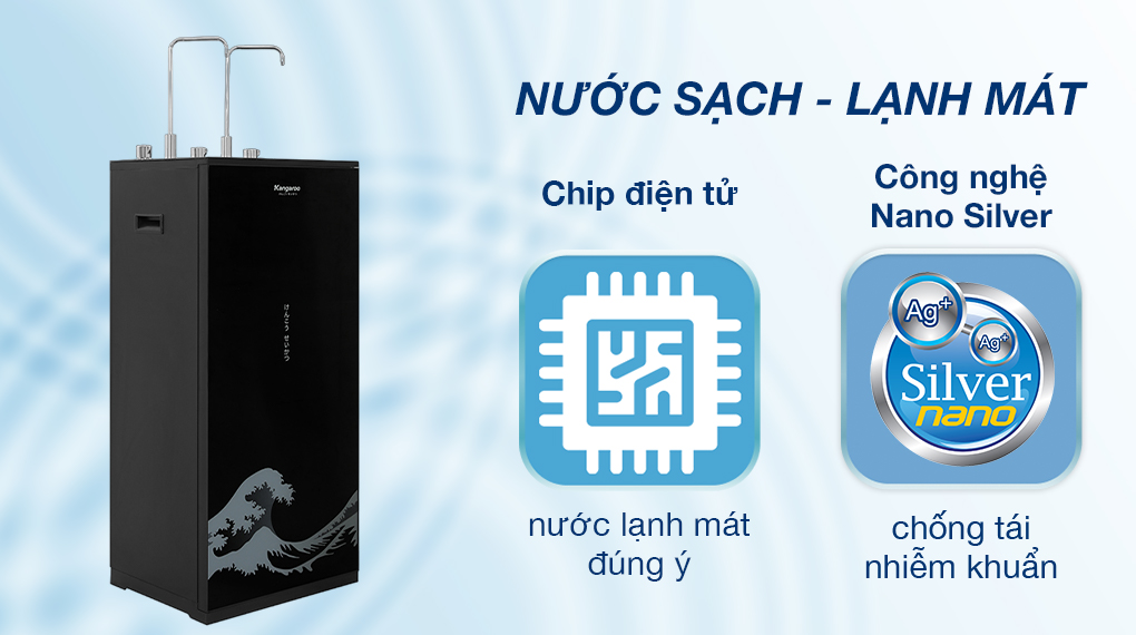 Máy lọc nước RO nóng nguội lạnh Kangaroo KG10A12 Máy lọc nước RO nóng nguội lạnh Kangaroo KG10A12 10 lõi - Công nghệ