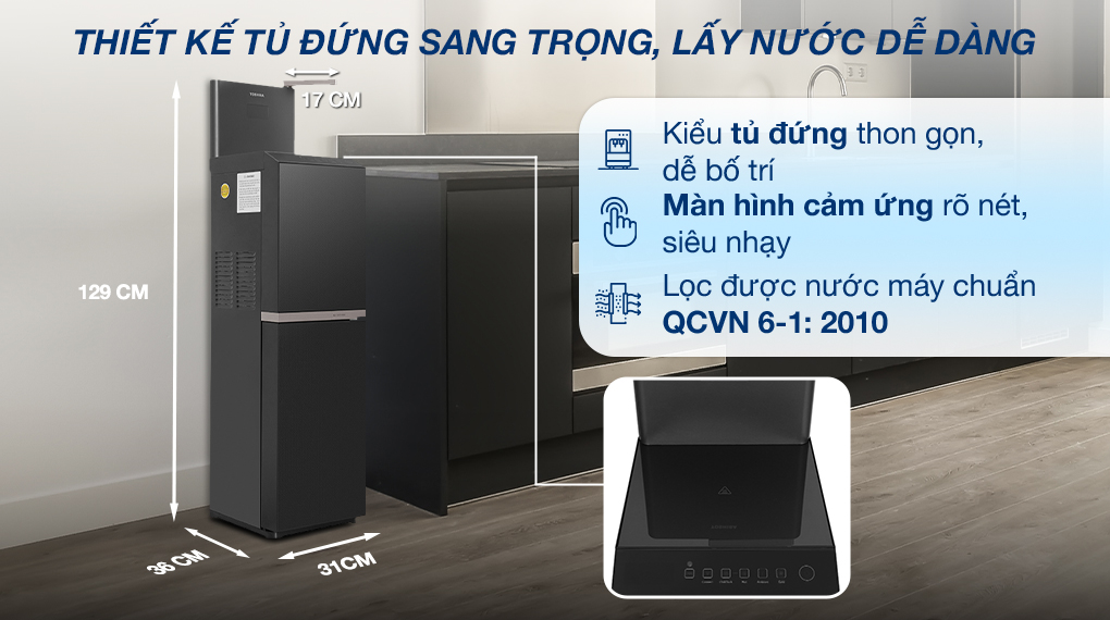 Máy lọc nước Toshiba Originpure TWP-W2398SVN(M) Máy lọc nước Toshiba Originpure TWP-W2398SVN(M)