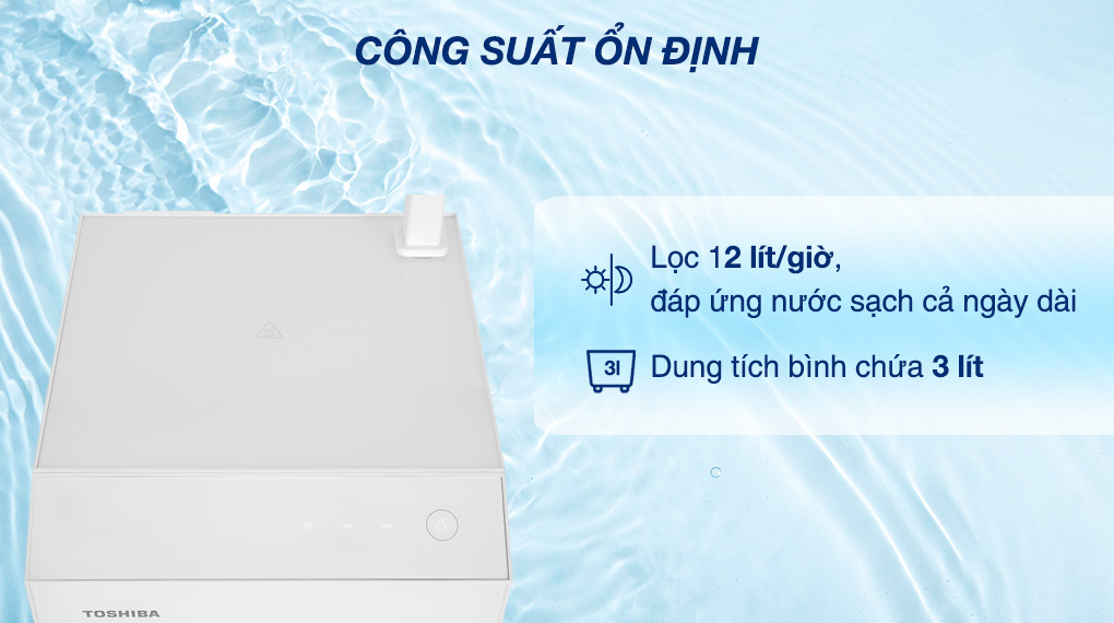 Máy lọc nước Toshiba Pure series TWP-N2396SVN(W) Máy lọc nước RO Toshiba TWP-N2396SVN(W) 10 lõi - Dung tích bình chứa