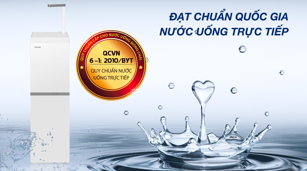 Máy lọc nước Toshiba Pure series TWP-N2396SVN(W) Máy lọc nước RO tủ đứng Toshiba TWP-N2396SVN(W) 10 lõi - Chứng nhận