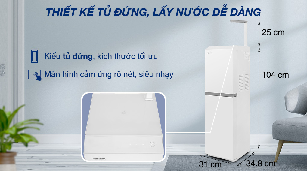 Máy lọc nước Toshiba Pure series TWP-N2396SVN(W) Máy lọc nước Toshiba Pure series TWP-N2396SVN(W)