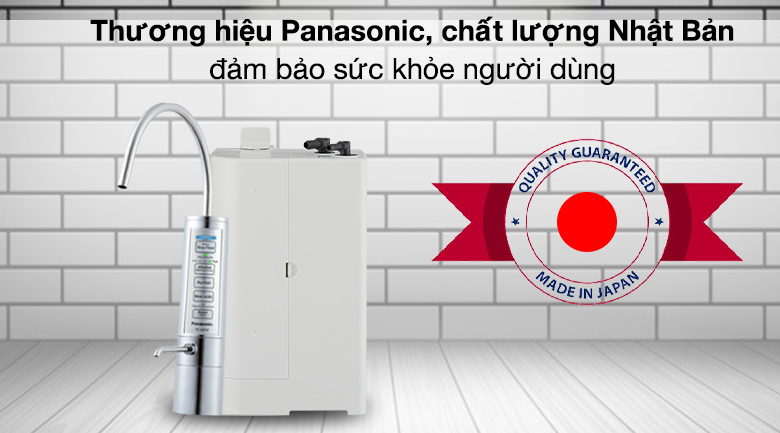 Máy lọc nước ion kiềm âm tủ Panasonic TK-AB50-ZEX Thương hiệu Máy lọc nước Ion kiềm Panasonic TK AB50 5 tấm điện cực