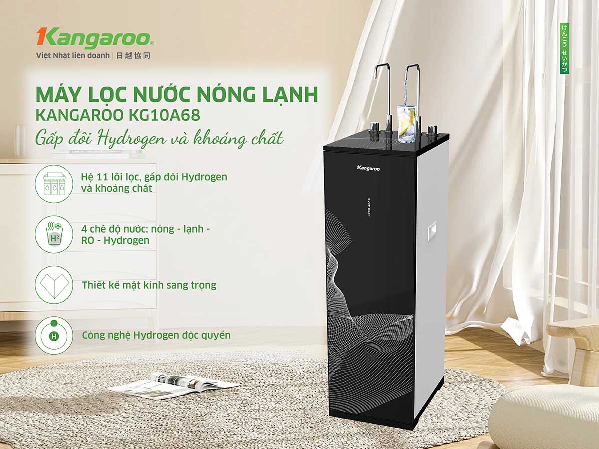 Máy lọc nước nóng lạnh Kangaroo KG10A68 Máy lọc nước nóng lạnh Kangaroo KG10A68