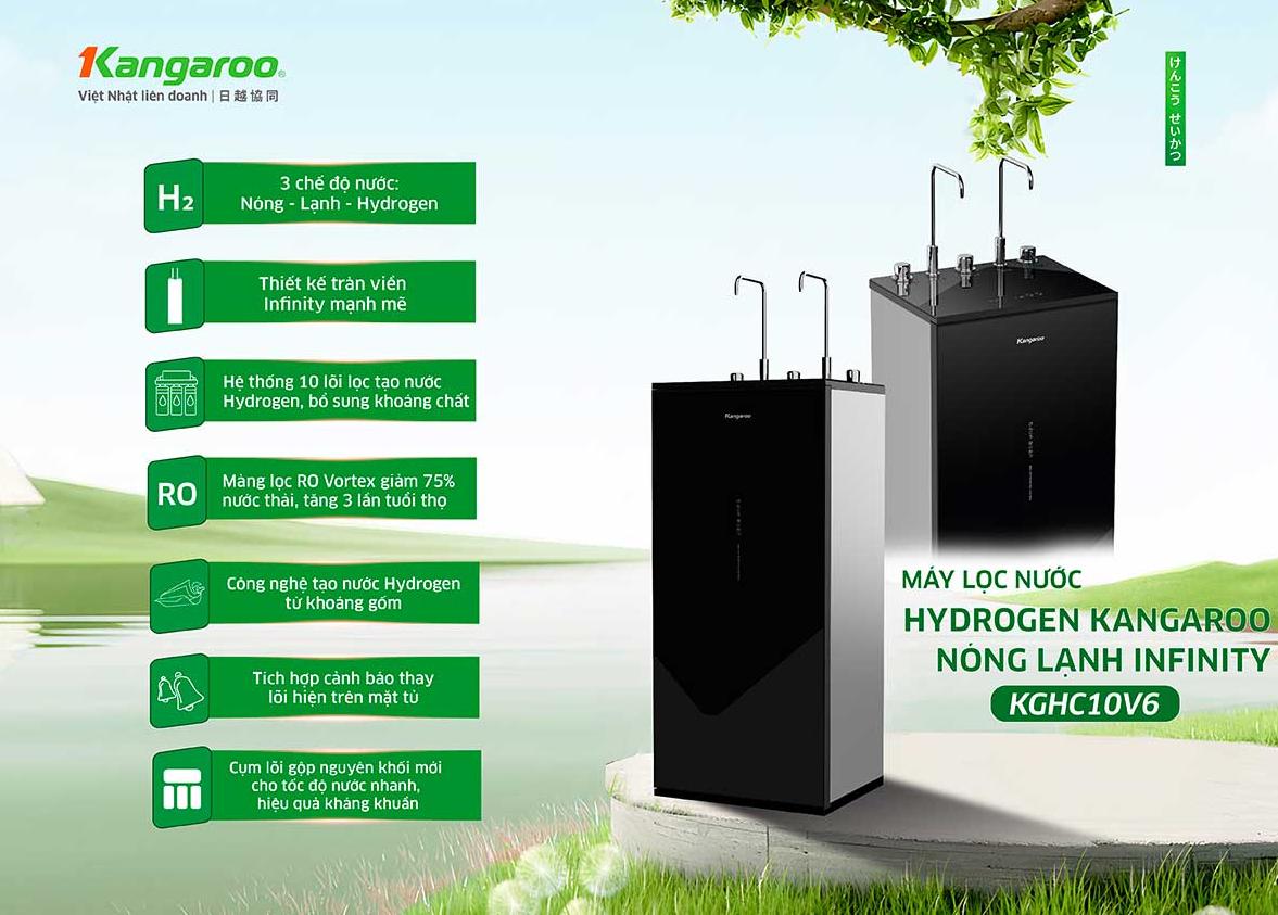 Máy lọc nước nóng lạnh Kangaroo KGHC10V6 Máy lọc nước nóng lạnh Kangaroo KGHC10V6