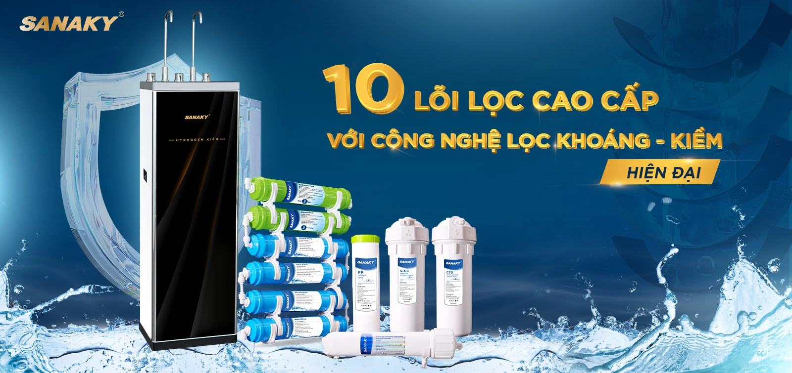 Máy lọc nước nóng lạnh Sanaky SNK-S3HK001 Máy lọc nước nóng lạnh Sanaky SNK-S3HK001