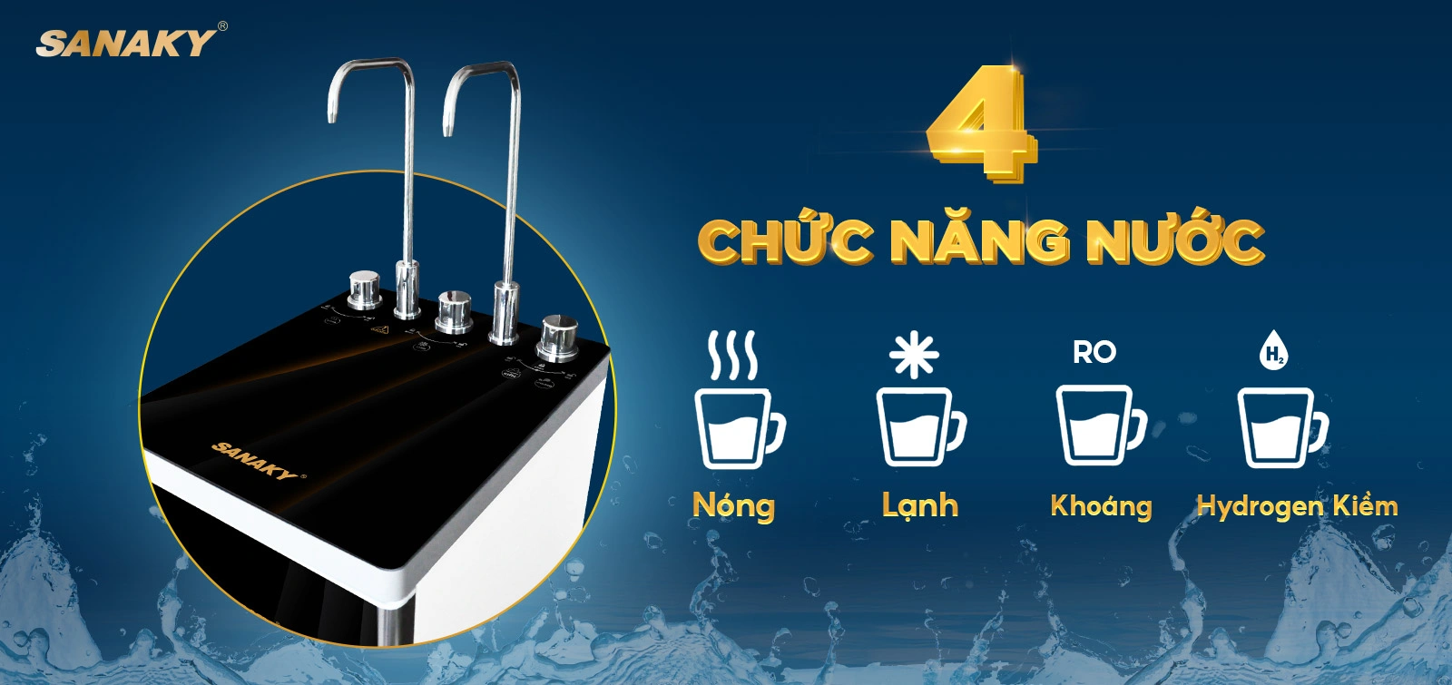 Máy lọc nước nóng lạnh Sanaky SNK-S3HK001 Máy lọc nước nóng lạnh Sanaky SNK-S3HK001