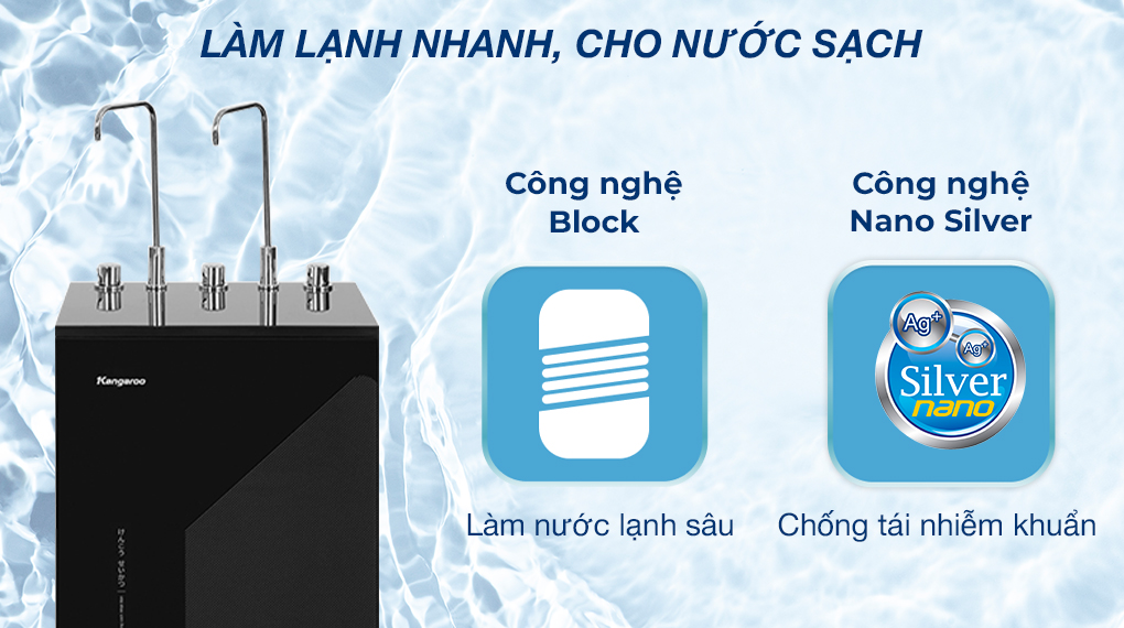 Máy lọc nước nóng nguội lạnh Kangaroo KG10A17 Máy lọc nước RO nóng nguội lạnh Kangaroo KG10A17 10 lõi - Công nghệ