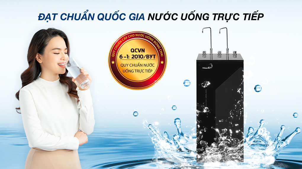 Máy lọc nước nóng nguội lạnh Kangaroo KG10A17 Máy lọc nước RO nóng nguội lạnh Kangaroo KG10A17 10 lõi - Đạt chuẩn