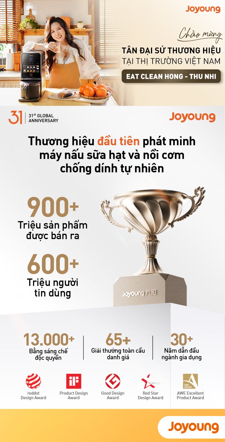 Joyoung Official Store Máy nấu sữa hạt đa năng Joyoung JSM-125 Máy nấu sữa hạt đa năng Joyoung JSM-125