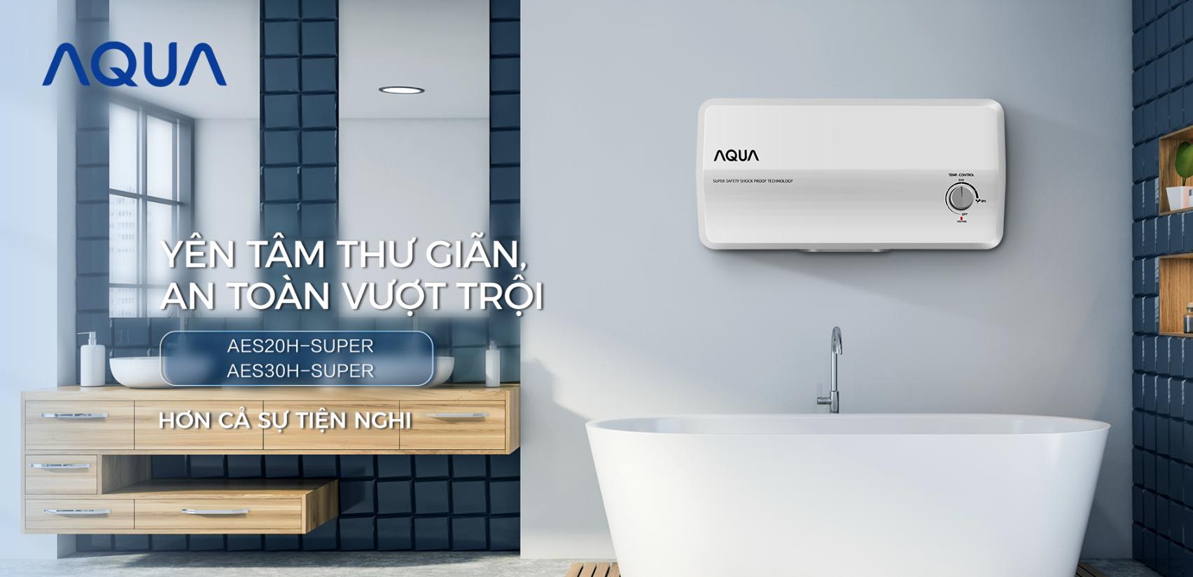Máy nước nóng gián tiếp Aqua 20 lít AES20H-SUPER