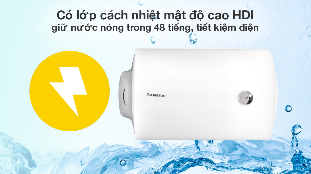 Máy nước nóng gián tiếp Ariston 100 lít PRO R 100 H 2.5 FE Máy nước nóng gián tiếp Ariston 100 lít PRO R 100 H 2.5 FE - Khả năng tiết kiệm điện
