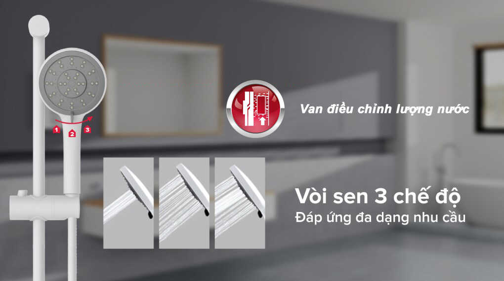 Máy nước nóng trực tiếp Ariston AURES EASY 4.5P Máy nước nóng trực tiếp Ariston AURES EASY 4.5 D - Các tiện ích đi kèm