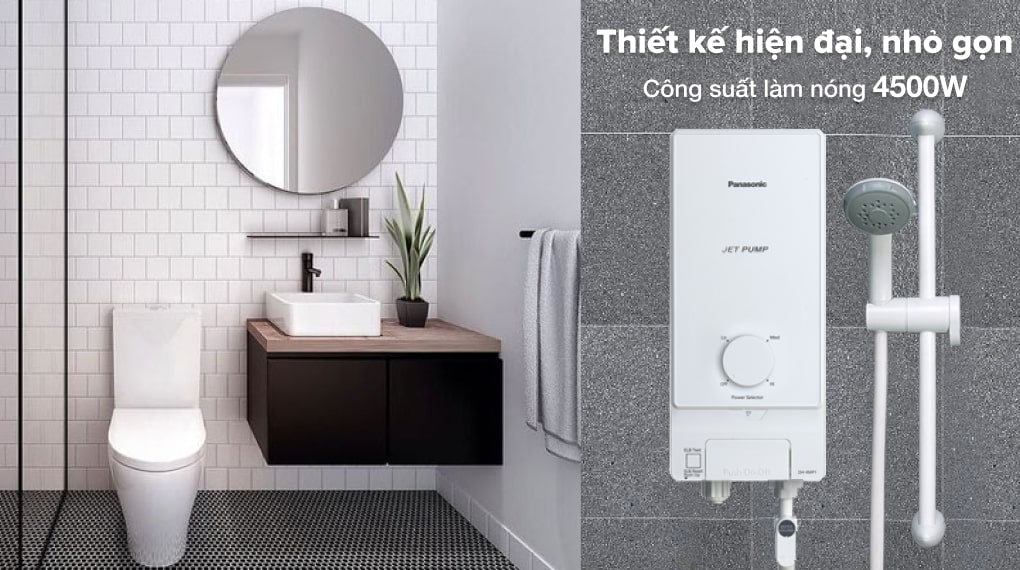 Máy nước nóng trực tiếp Panasonic DH-4MP1VW Máy nước nóng Panasonic DH-4MP1VW - Thiết kế