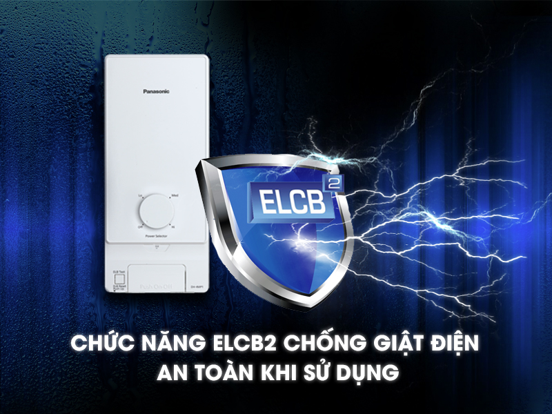 Máy nước nóng trực tiếp Panasonic DH-4MS1VW ELCB - Máy nước nóng Panasonic DH-4MS1VW 4.5kW