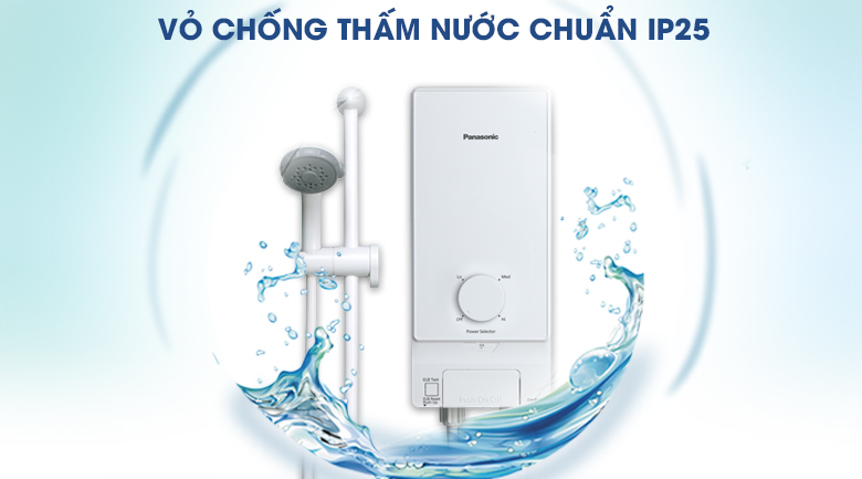 Máy nước nóng trực tiếp Panasonic DH-4MS1VW IP25 - Máy nước nóng Panasonic DH-4MS1VW 4.5kW