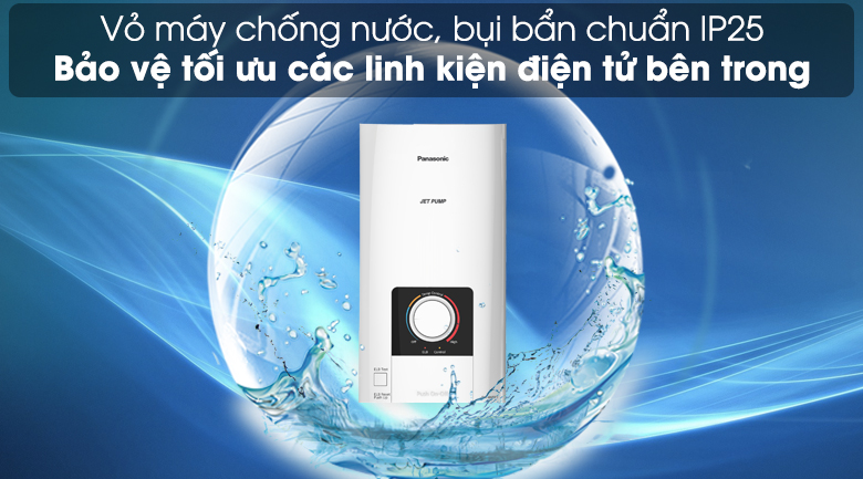 Máy nước nóng trực tiếp Panasonic DH-4NTP1VM Máy nước nóng Panasonic DH-4NTP1VM 4500W - Vỏ chống nước IP25