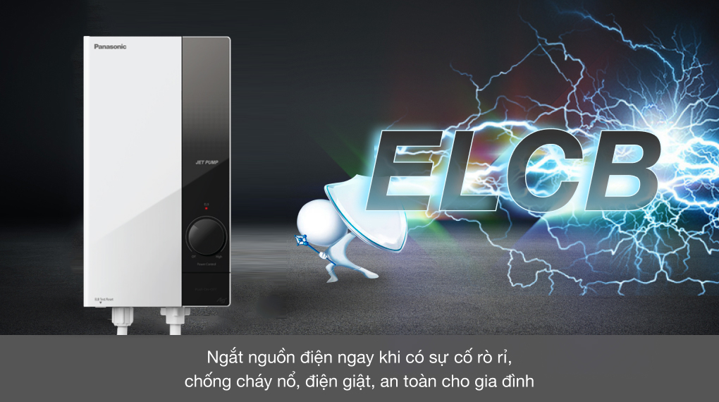 Máy nước nóng trực tiếp Panasonic DH-4UP1VW Máy nước nóng trực tiếp Panasonic 4500W DH-4UP1VW - Các chế độ an toàn