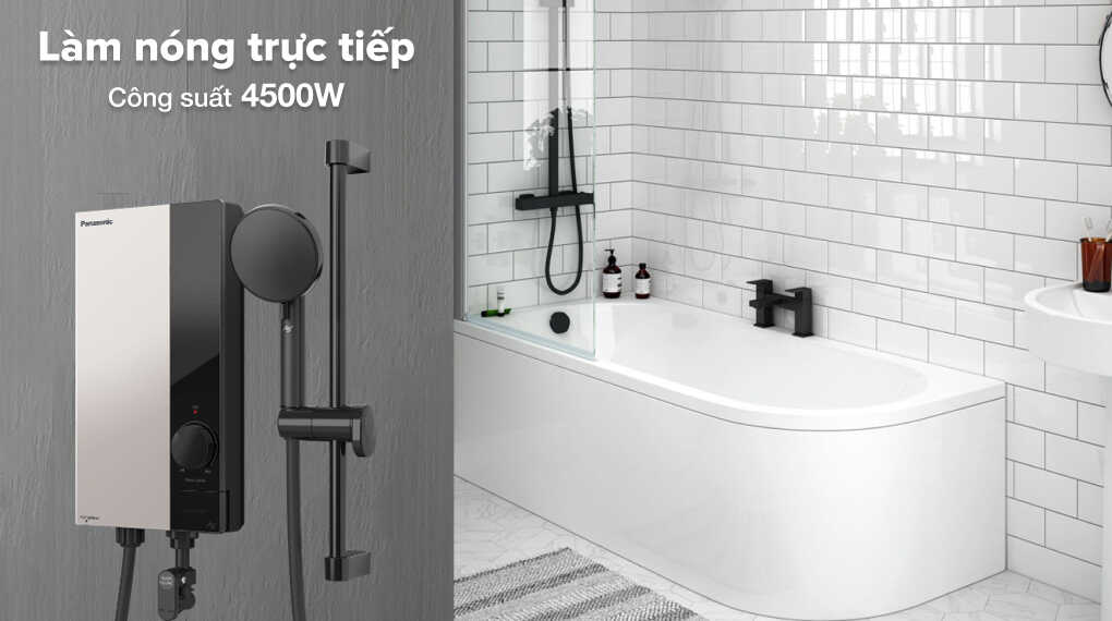 Máy nước nóng trực tiếp Panasonic DH-4US1VS Máy nước nóng trực tiếp Panasonic 4500W DH-4US1VS - Đặc điểm làm nóng