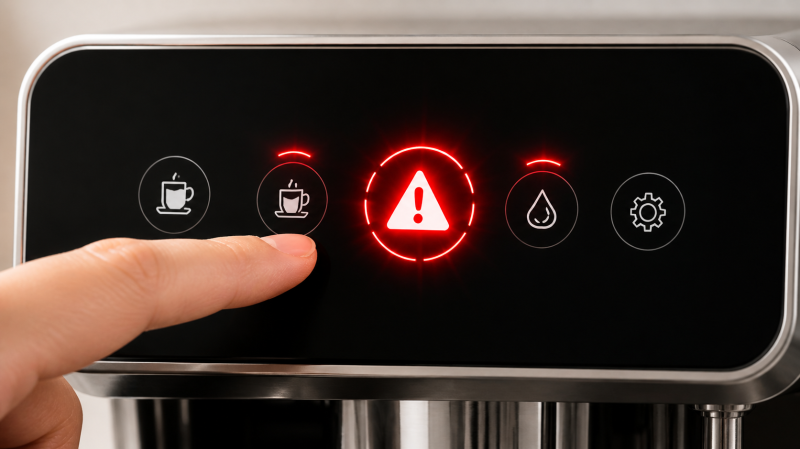 Sửa máy pha cà phê chớp đèn: Nên kiểm tra gì trước tiên?