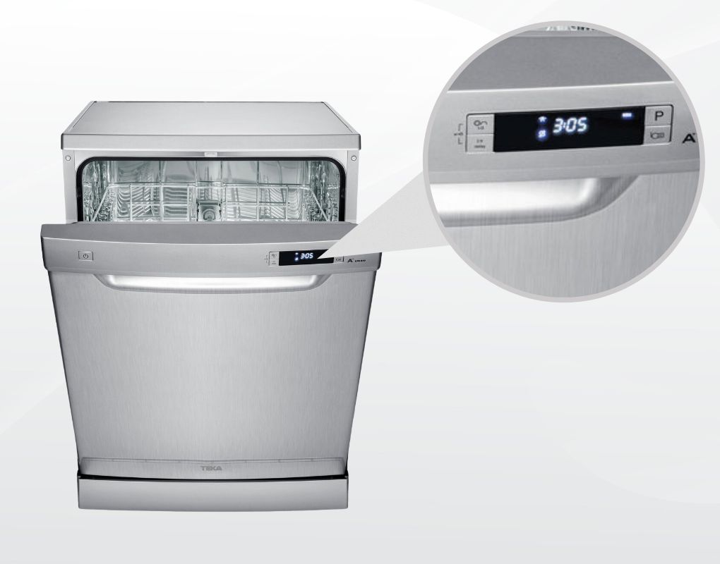 Máy rửa chén Teka LP8 820 3 – 4 bữa ăn Việt (12 bộ Châu Âu) Bảng điều khiển của máy rửa chén Teka LP8 820 12 bộ