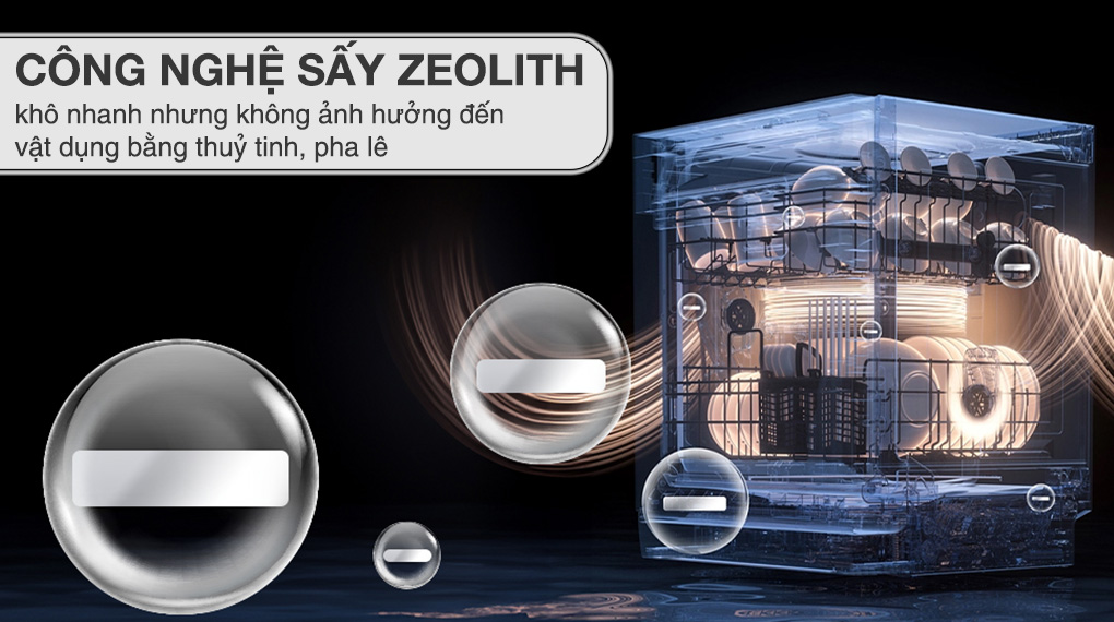 Máy rửa chén độc lập Bosch SMS6ZCI08E Công Nghệ Sấy Zeolith