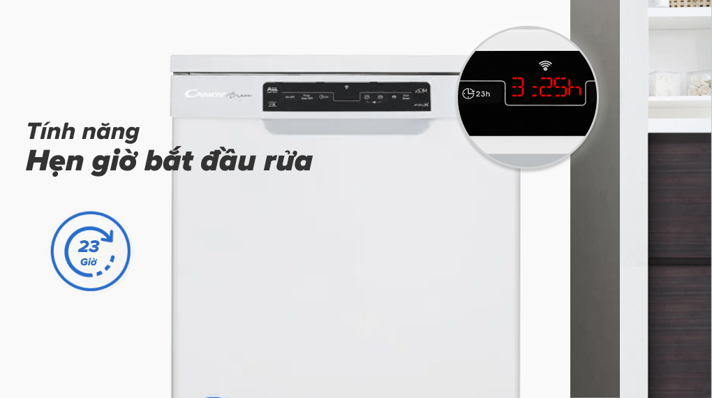 Đáp ứng nhiều nhu cầu rửa khác nhau với 9 chương trình rửa tiện dụng Tiện lợi và dễ dàng hơn với tính năng hẹn giờ bắt đầu rửa