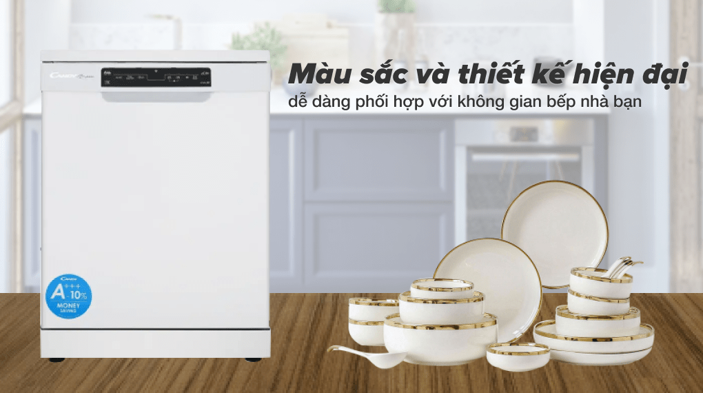 x Máy rửa chén độc lập Candy CDPN 4D620PW/E Thiết kế tinh tế, kiểu dáng sang trọng
