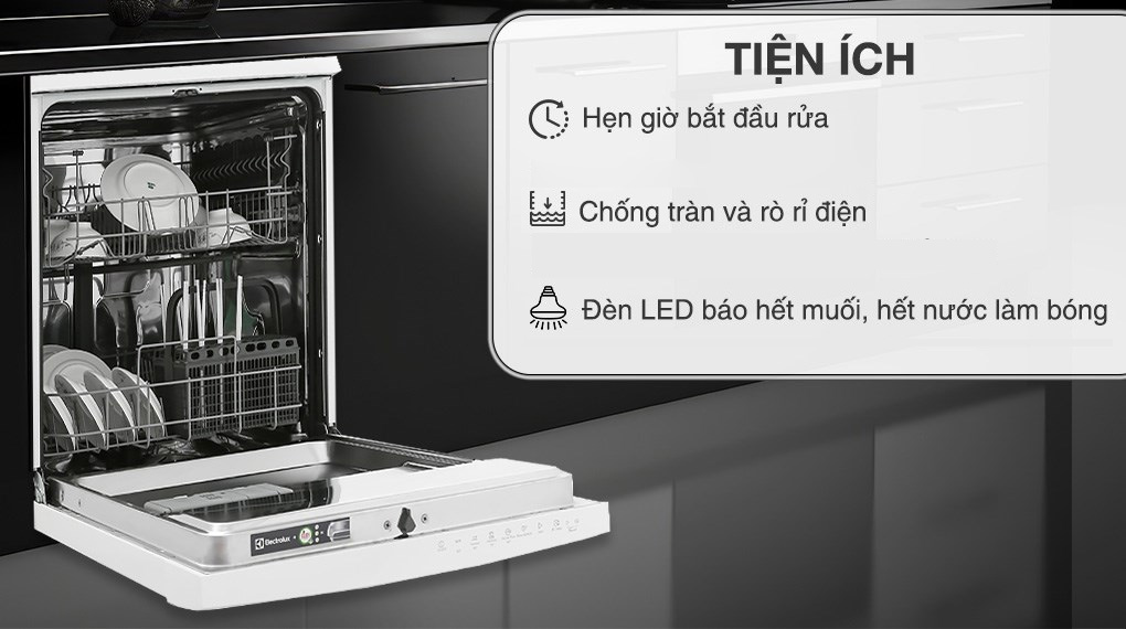 Máy rửa chén độc lập Electrolux ESF5206LOW - Tiện ích Máy rửa chén độc lập Electrolux ESF5206LOW Máy rửa chén độc lập Electrolux ESF5206LOW - Tiện ích