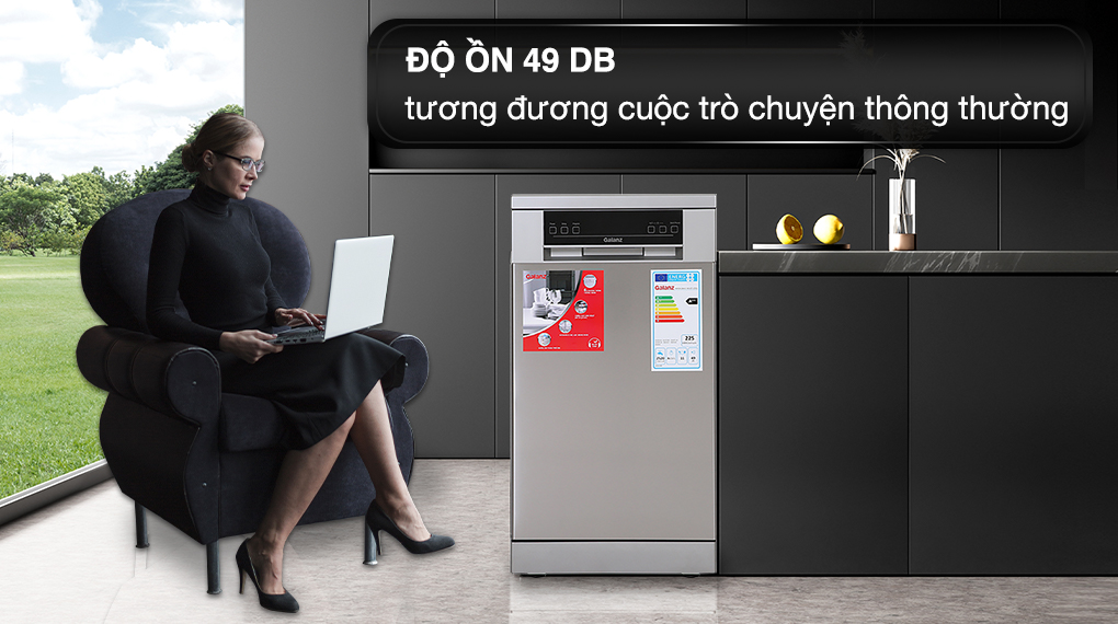 Máy rửa chén độc lập Galanz W45A3A401M-0E1(SS) Máy rửa chén độc lập Galanz W45A3A401M-0E1