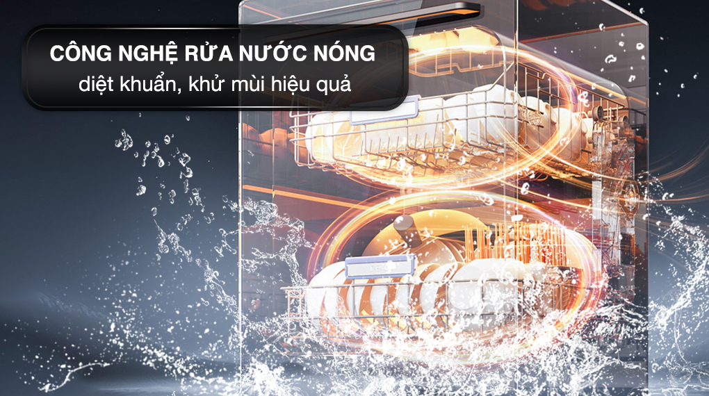 Máy rửa chén độc lập Galanz W45A3A401M-0E1(SS) Máy rửa chén độc lập Galanz W45A3A401M-0E1