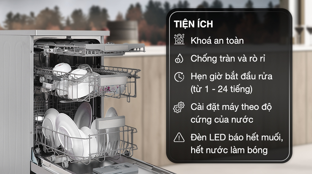 Máy rửa chén độc lập Galanz W45A3A401M-0E1(SS) Máy rửa chén độc lập Galanz W45A3A401M-0E1