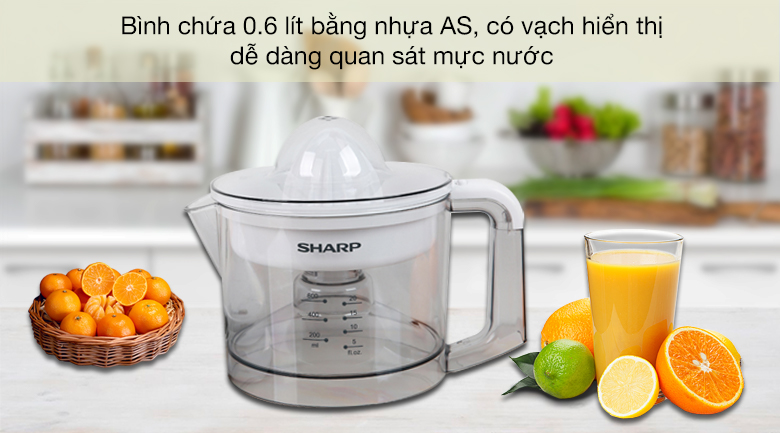 Máy vắt cam Sharp 25W EJ-J256-WH Máy vắt cam Sharp 25W EJ-J256-WH - Dung tích