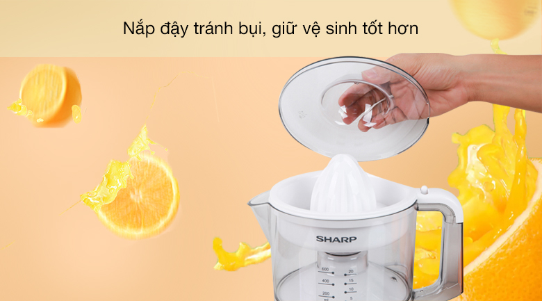 Máy vắt cam Sharp 25W EJ-J256-WH Máy vắt cam Sharp 25W EJ-J256-WH - Nắp đậy